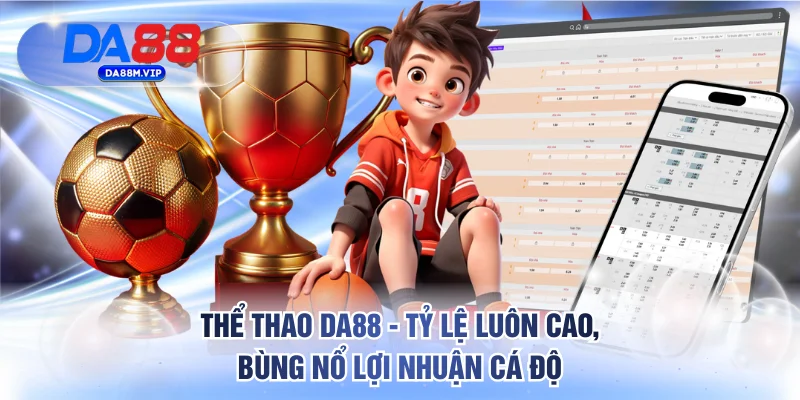 Thể Thao DA88 - Tỷ Lệ Luôn Cao, Bùng Nổ Lợi Nhuận Cá Độ